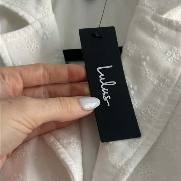 Lulu's Ivory Textured Button-Up Top - Picture 2 of 3